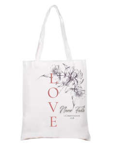 Love Message Tote Bag