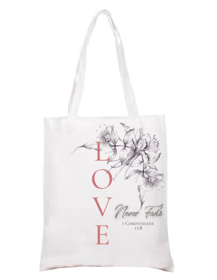 Love Message Tote Bag