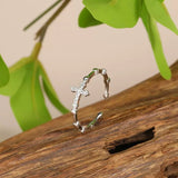 Stylish Cross ring in 925 silver